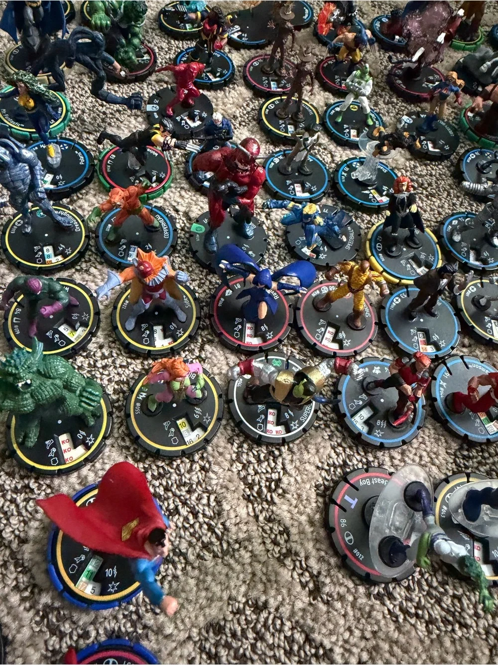 Wizkids Games Heroclix Lot DC Marvel Batman Game Toy Collection Figure Hero Clix